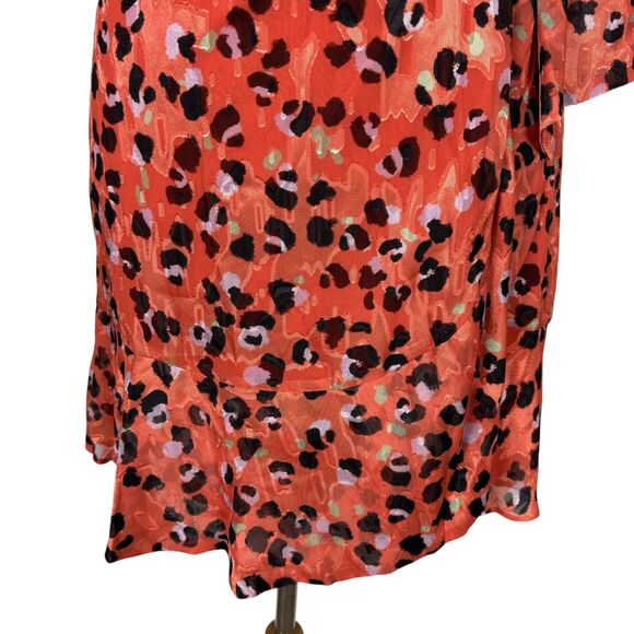 Modcloth x Hutch Party Prowl Leopard Print Wrap Dress Women’s Small - Picture 5 of 10